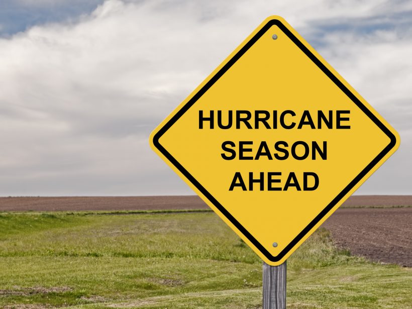 Caution Sign - Hurricane Season Ahead